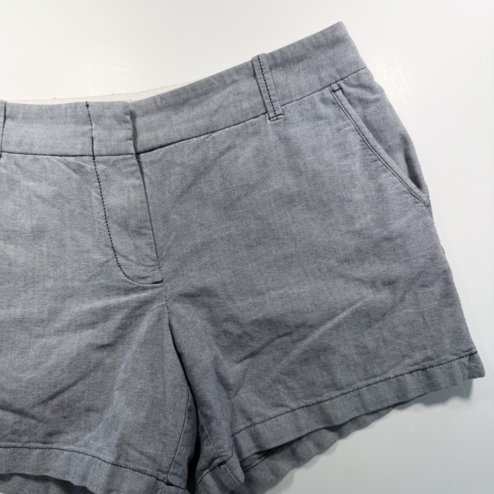 J. Crew Size 8 Women's Shorts Chambray‎ Blue Classic Preppy